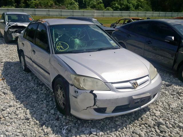 1HGES16305L025057 - 2005 HONDA CIVIC DX V GRAY photo 9