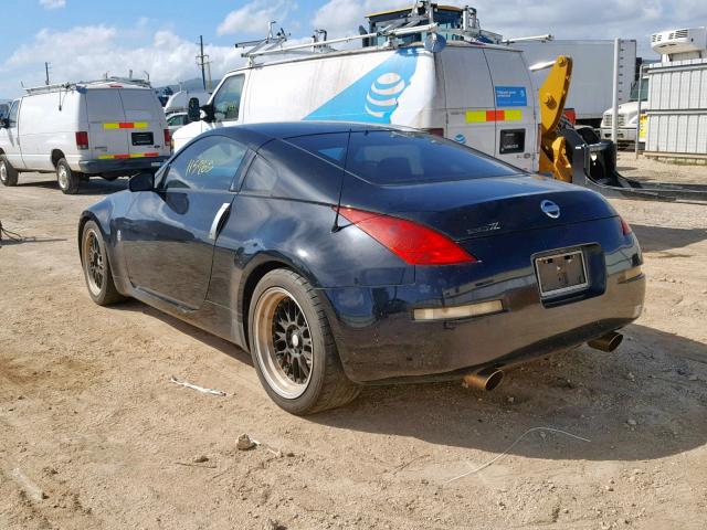 JN1AZ34D33T100768 - 2003 NISSAN 350Z COUPE BLACK photo 3