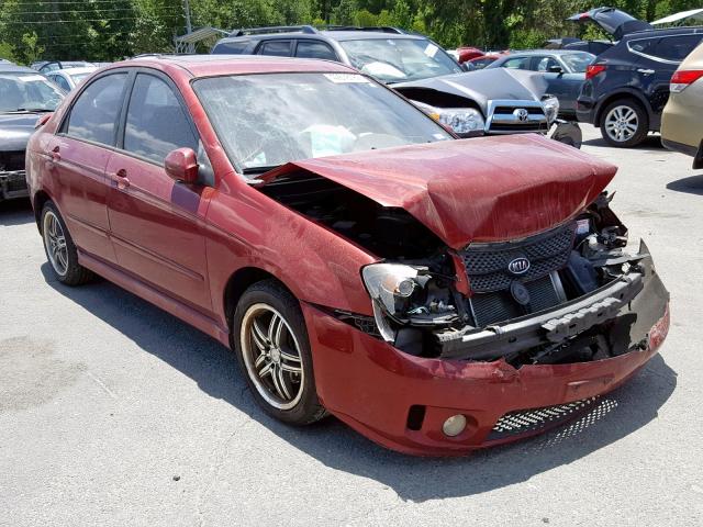 KNAFE121185015786 - 2008 KIA SPECTRA EX RED photo 1