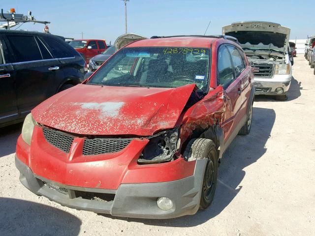 5Y2SL62843Z431219 - 2003 PONTIAC VIBE RED photo 2