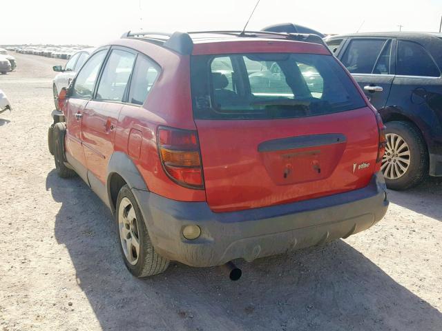 5Y2SL62843Z431219 - 2003 PONTIAC VIBE RED photo 3