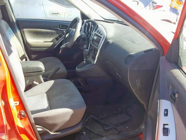 5Y2SL62843Z431219 - 2003 PONTIAC VIBE RED photo 5