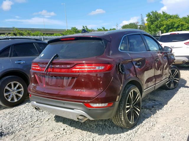 5LMTJ3DH1HUL04401 - 2017 LINCOLN MKC RESERV BURGUNDY photo 4