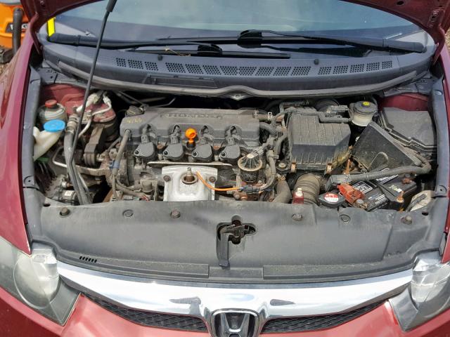 19XFA1F67AE005620 - 2010 HONDA CIVIC LX-S كستنائي صورة 7