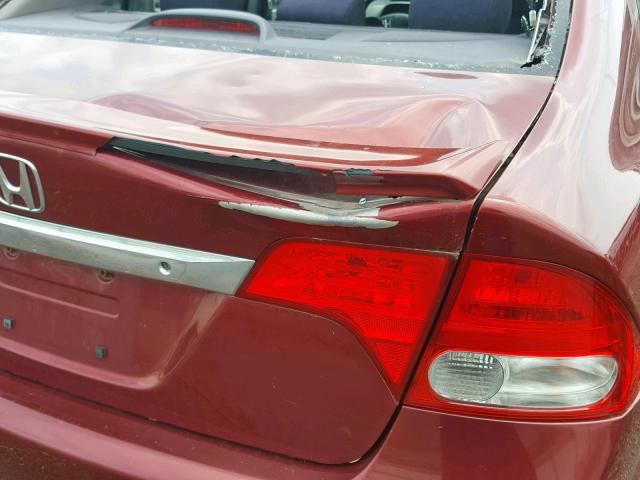 19XFA1F67AE005620 - 2010 HONDA CIVIC LX-S كستنائي صورة 9