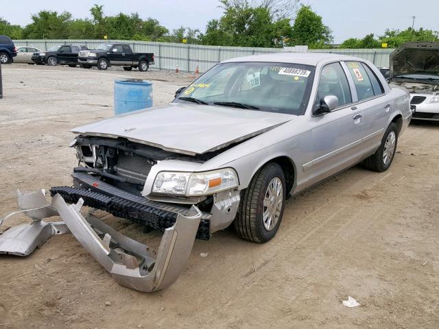 2MEFM74V86X651804 - 2006 MERCURY GRAND MARQ SILVER photo 2