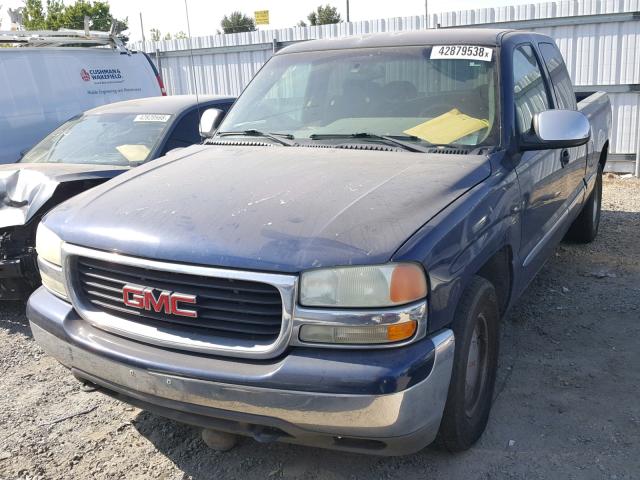 2GTEC19T421364770 - 2002 GMC NEW SIERRA BLUE photo 2