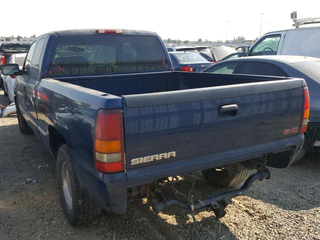 2GTEC19T421364770 - 2002 GMC NEW SIERRA BLUE photo 3