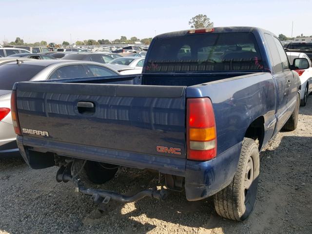 2GTEC19T421364770 - 2002 GMC NEW SIERRA BLUE photo 4