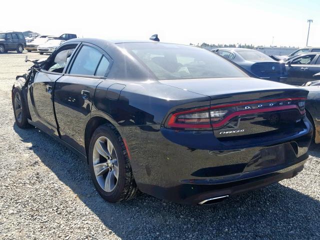 2C3CDXHG2HH587695 - 2017 DODGE CHARGER SX BLACK photo 3