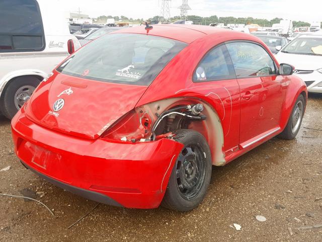 3VWJP7ATXCM606888 - 2012 VOLKSWAGEN BEETLE RED photo 4