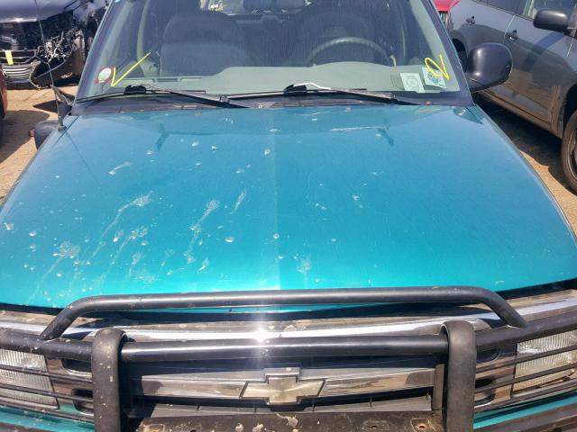 1GNDT13W4T2208350 - 1996 CHEVROLET BLAZER TURQUOISE photo 7