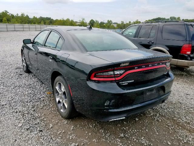 2C3CDXJG1GH134290 - 2016 DODGE CHARGER SX BLACK photo 3