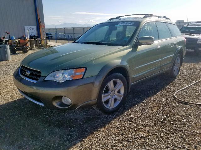 4S4BP86C064328617 - 2006 SUBARU LEGACY OUT GREEN photo 2