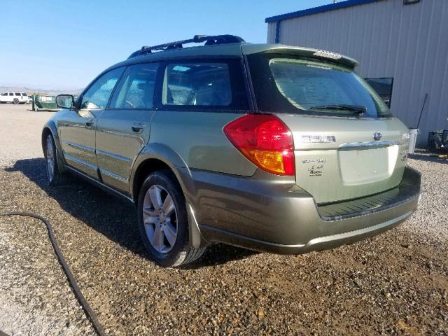 4S4BP86C064328617 - 2006 SUBARU LEGACY OUT GREEN photo 3