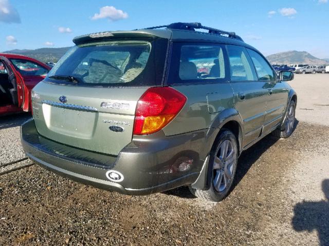 4S4BP86C064328617 - 2006 SUBARU LEGACY OUT GREEN photo 4