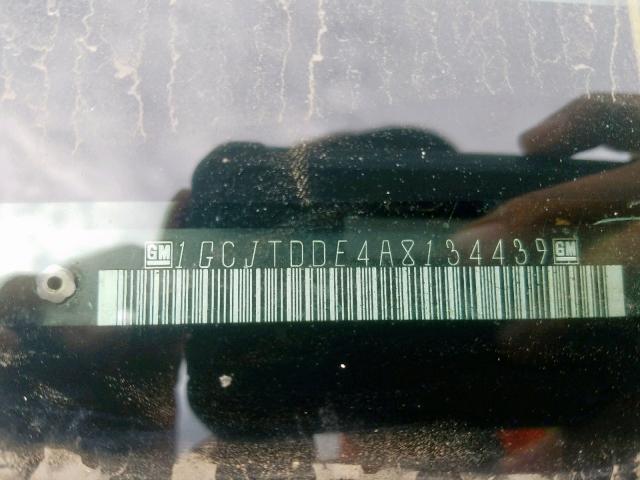 1GCJTDDE4A8134439 - 2010 CHEVROLET COLORADO L BLACK photo 10