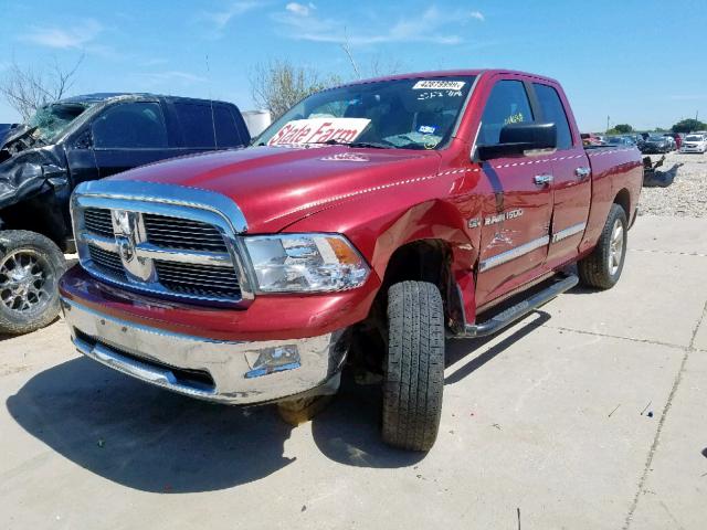 1C6RD7GT8CS328772 - 2012 DODGE RAM 1500 S BURGUNDY photo 2