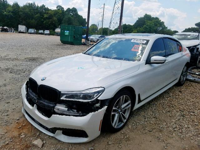 WBA7F2C57GG415606 - 2016 BMW 750 XI WHITE photo 2