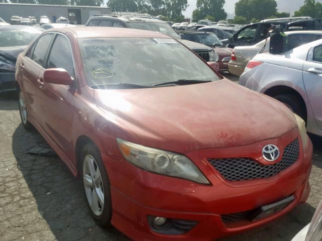 4T1BF3EK1AU112489 - 2010 TOYOTA CAMRY BASE RED photo 1