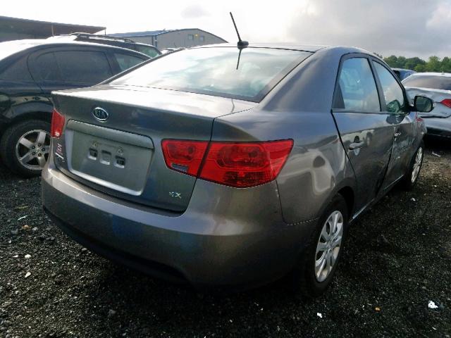 KNAFU4A21A5112782 - 2010 KIA FORTE EX GRAY photo 4