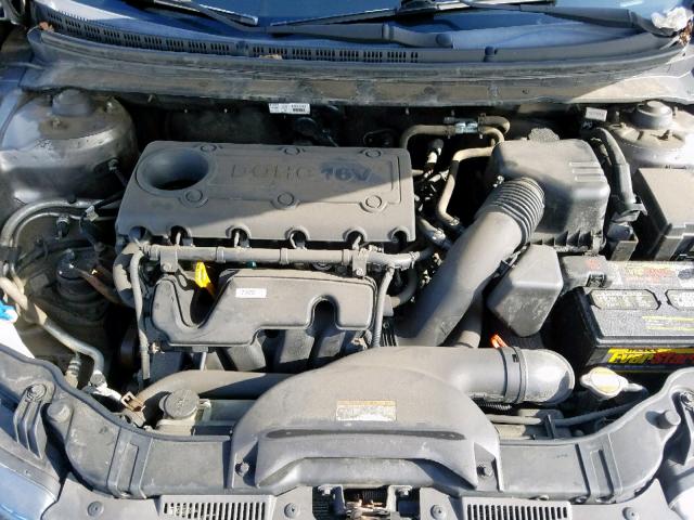 KNAFU4A21A5112782 - 2010 KIA FORTE EX GRAY photo 7