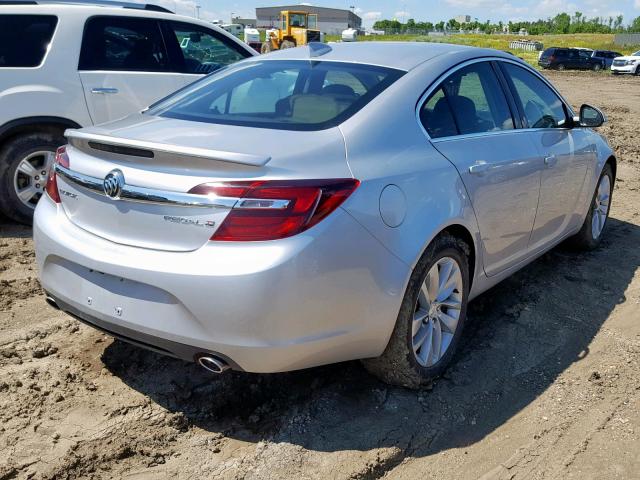 2G4GL5EX1H9104454 - 2017 BUICK REGAL SPOR SILVER photo 4