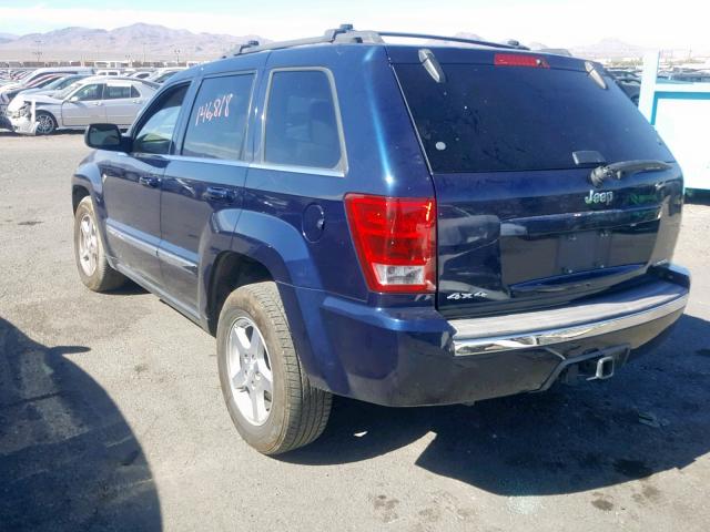 1J8HR58N25C544990 - 2005 JEEP GRAND CHER BLUE photo 3