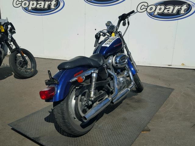 1HD1CT33X7K403631 - 2007 HARLEY-DAVIDSON XL1200 C BLUE photo 4