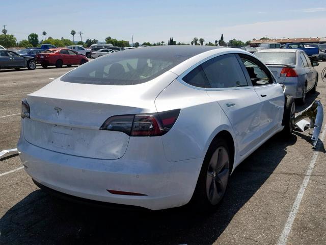 5YJ3E1EA5JF057416 - 2018 TESLA MODEL 3 WHITE photo 4