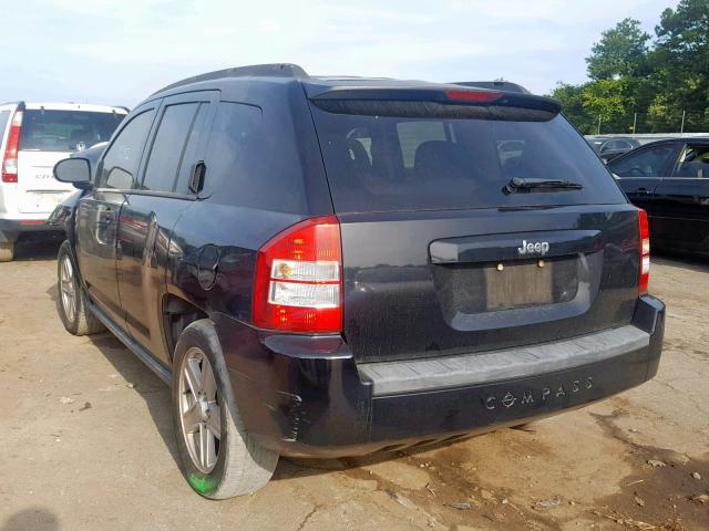 1J8FT47W47D158615 - 2007 JEEP COMPASS BLACK photo 3