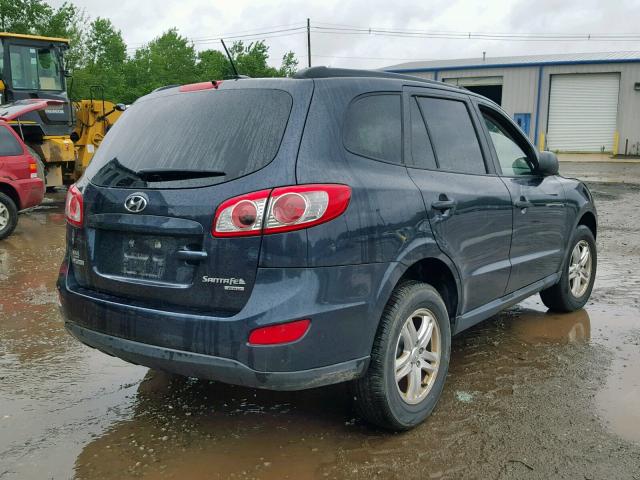 5XYZGDAB5BG025757 - 2011 HYUNDAI SANTA FE G BLUE photo 4