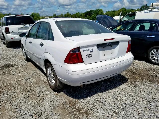 1FAFP34N47W182683 - 2007 FORD FOCUS ZX4 WHITE photo 3