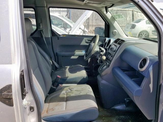 5J6YH18564L016025 - 2004 HONDA ELEMENT EX SILVER photo 5