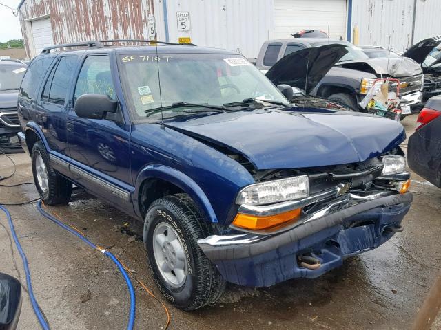 1GNDT13W4Y2103301 - 2000 CHEVROLET BLAZER BLUE photo 1