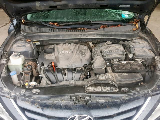 5NPEB4AC2DH698832 - 2013 HYUNDAI SONATA GLS BLUE photo 7