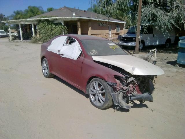 JTHBK262X65002906 - 2006 LEXUS IS 250 BURGUNDY photo 1