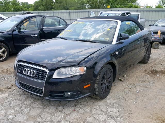 WAUAF48H29K000813 - 2009 AUDI A4 2.0T CA BLACK photo 2