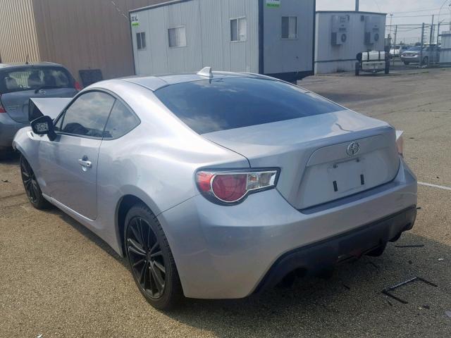 JF1ZNAA12F9703986 - 2015 TOYOTA SCION FR-S SILVER photo 3