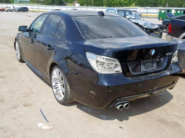 WBANW53549CT55612 - 2009 BMW 550 I BLACK photo 3