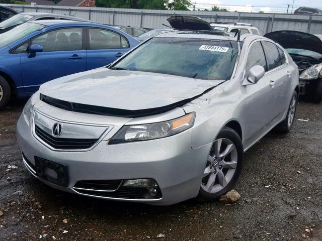 19UUA8F57EA004288 - 2014 ACURA TL TECH SILVER photo 2