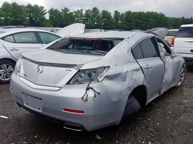 19UUA8F57EA004288 - 2014 ACURA TL TECH SILVER photo 4