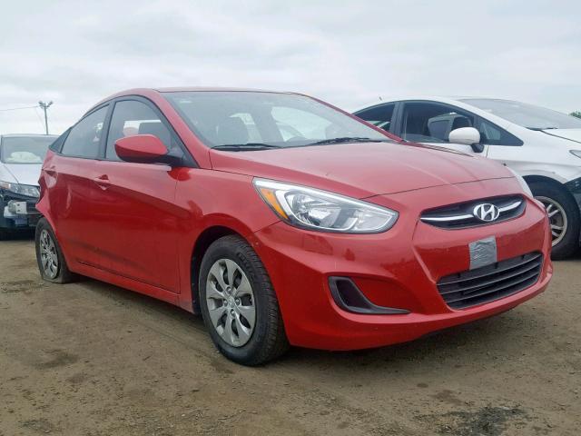 KMHCT4AE9GU029310 - 2016 HYUNDAI ACCENT SE RED photo 1