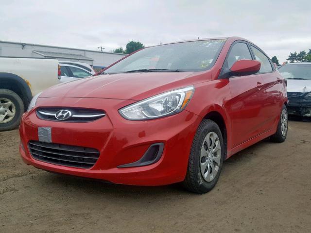 KMHCT4AE9GU029310 - 2016 HYUNDAI ACCENT SE RED photo 2