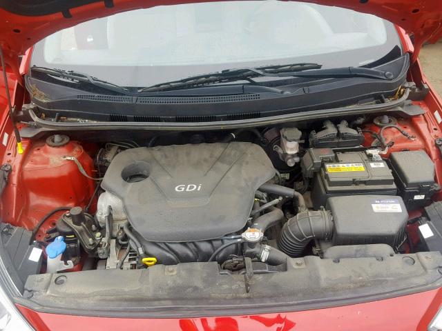 KMHCT4AE9GU029310 - 2016 HYUNDAI ACCENT SE RED photo 7