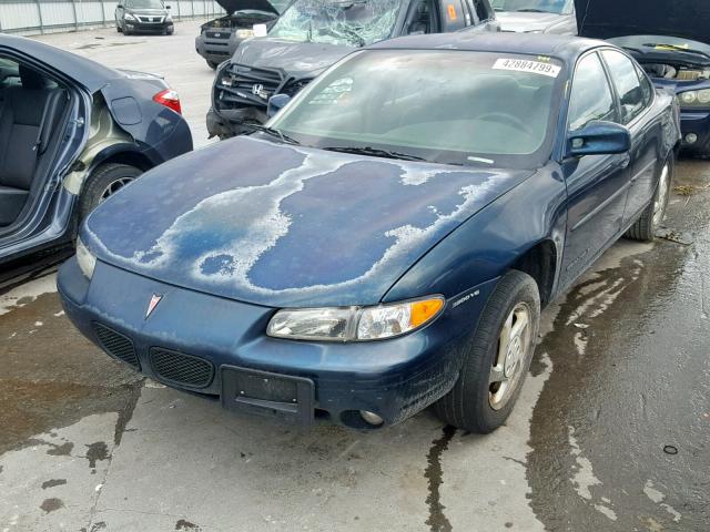 1G2WJ52K2VF329648 - 1997 PONTIAC GRAND PRIX GREEN photo 2