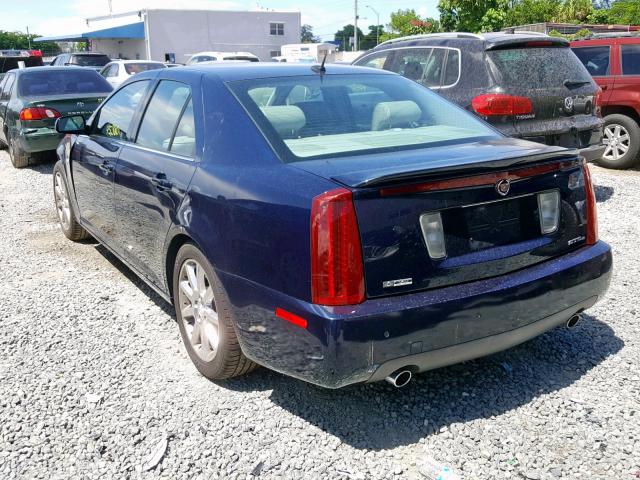 1G6DC67A860134468 - 2006 CADILLAC STS BLUE photo 3
