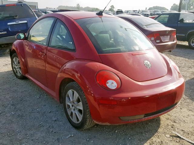 3VWRW31C99M514503 - 2009 VOLKSWAGEN NEW BEETLE წითელი ფოტო 3