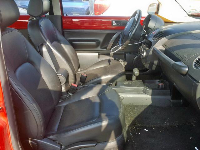 3VWRW31C99M514503 - 2009 VOLKSWAGEN NEW BEETLE წითელი ფოტო 5