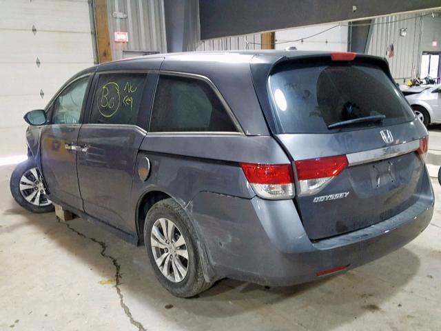 5FNRL5H61GB149274 - 2016 HONDA ODYSSEY EX GRAY photo 3